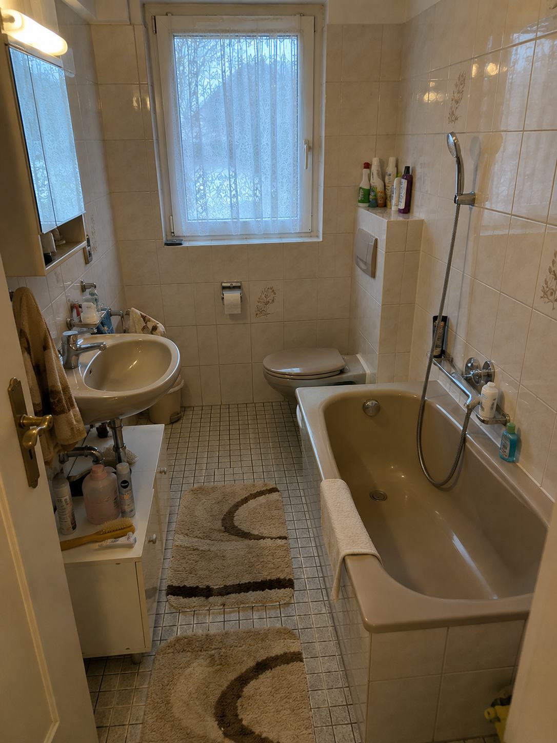 Badezimmer vor der Räumung