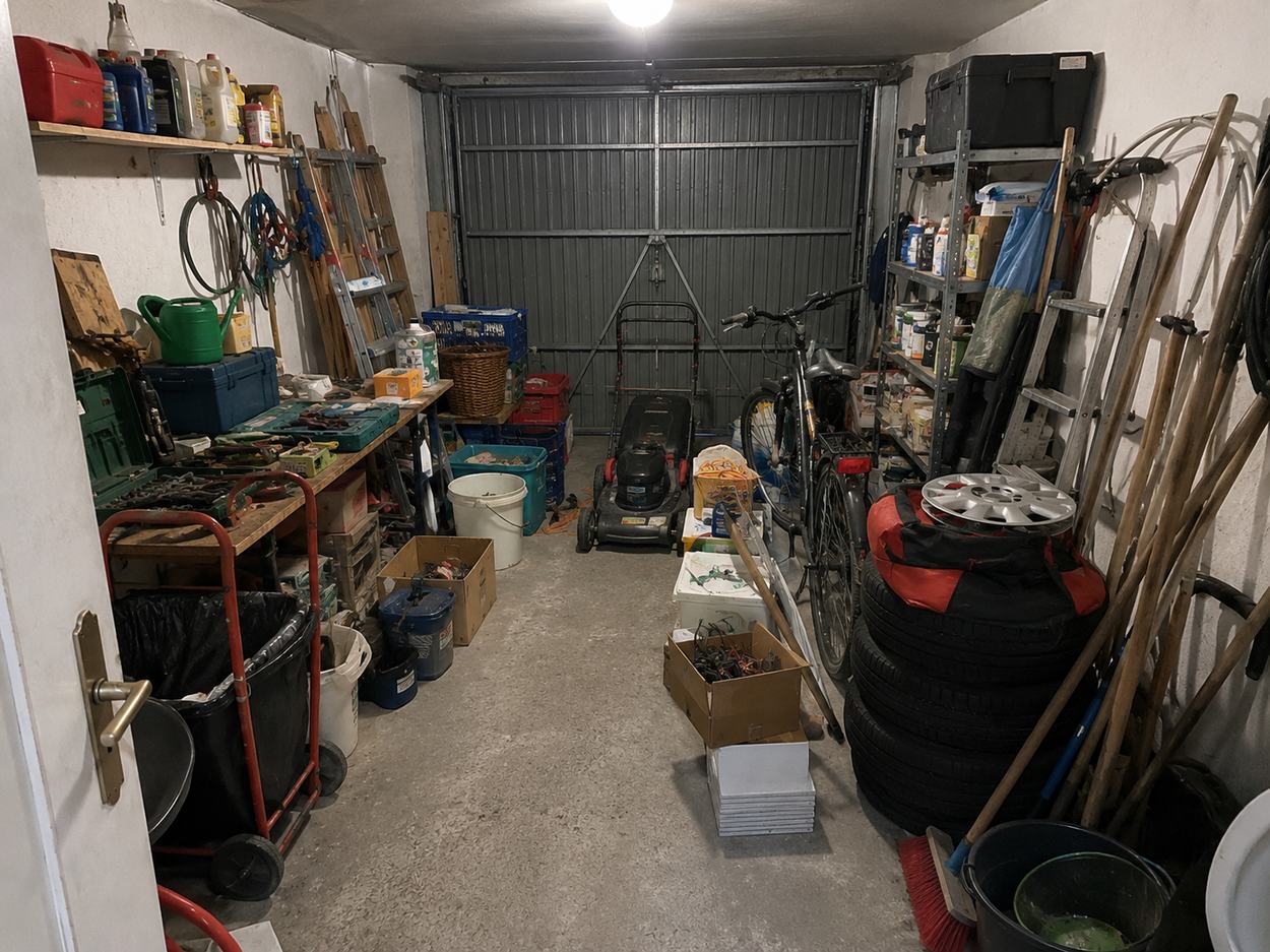 Garagenräumung vor der Räumung
